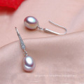 Natural Freshwater AAAA S925 Sterling Silver Hooks Pearl Earring